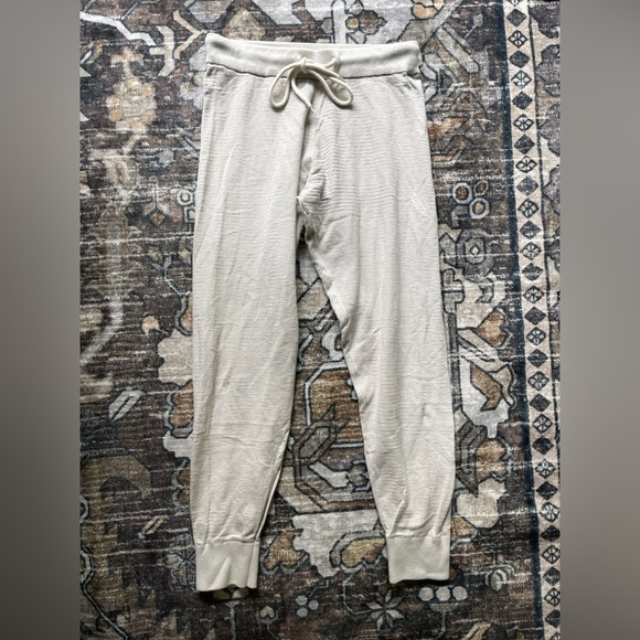 Varley Alice 2.0 Sweatpant Cream Drawstring Joggers - Picture 2 of 5
